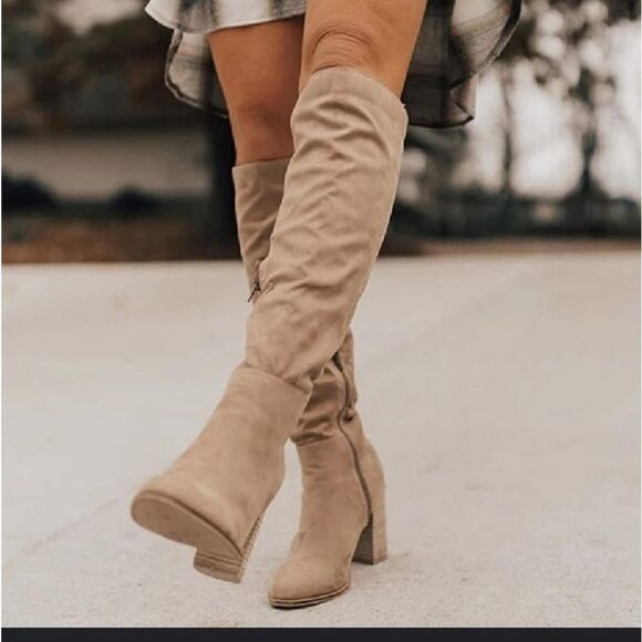 NIB Journee collections knee high vegan boots 9 - Picture 1 of 11